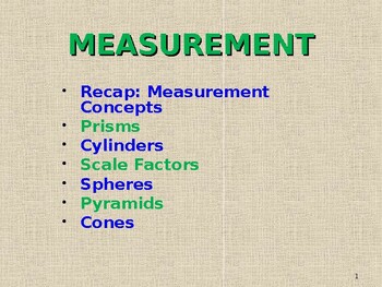 Preview of Grade 10 Maths:  Measurement in PowerPoint