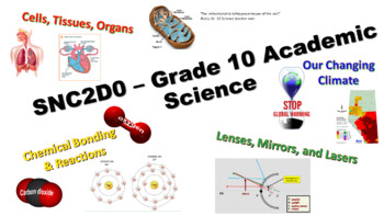 Preview of SNC2D - Grade 10 Science - FULL COURSE! - Ontario Curriculum