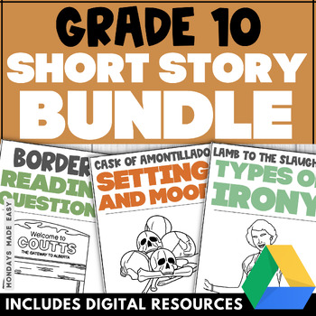 Preview of Grade 10 Short Story Bundle - 10th Grade Literary Analysis Unit for Language Art