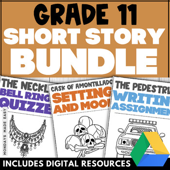 Preview of Grade 11 Short Story Bundle - 11th Grade Literary Analysis Unit for Language Art