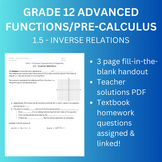Grade 12 Advanced Functions/Pre-Calculus • 1.5: Inverse Relations