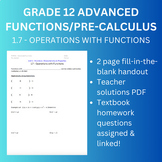 Grade 12 Advanced Functions/Pre-Calculus • 1.7: Operations
