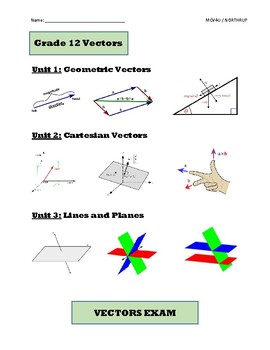 Preview of MCV4U, Grade 12 Calculus and Vectors, Book 1 (Lessons, Tests, Exam Review)