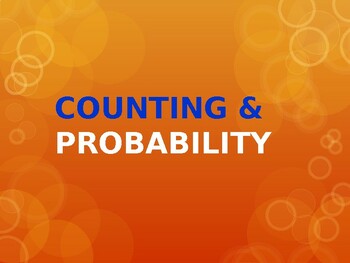 Preview of Grade 12 Counting and probability in PowerPoint.