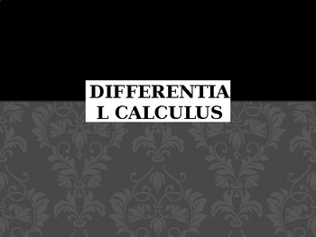 Preview of Grade 12 Differential Calculus in PowerPoint