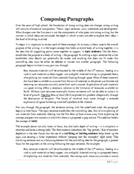 Grade 12 English Essay / Paragraph Writing Development by Meadows