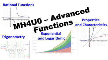 Preview of MHF4U - Grade 12 Advanced Functions - Full Course! - University Prep