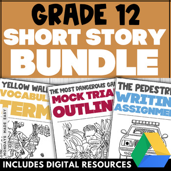 Preview of Grade 12 Short Story Bundle - 12th Grade Literary Analysis Unit for Language Art