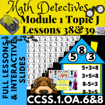 Preview of Grade 1 Topic J Mod. 1 Lessons 38-39 Concept Development Digital Lessons BUNDLE