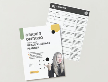 Preview of Grade 2/3 Ontario 2023 Language Arts (3 Sample Lesson Plans)