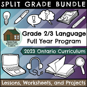 Preview of Grade 2/3 Ontario 2023 Language Bundle (FULL YEAR)