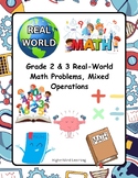 Grade 2 & 3 Real-World Math Problems, Mixed Operations