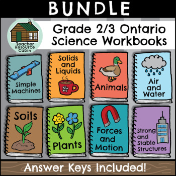 Preview of Grade 2/3 Science Workbooks (NEW 2022 Ontario Curriculum)