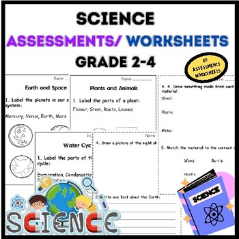 Preview of Grade 2-4 Science Worksheets/ Activities/ Assessments