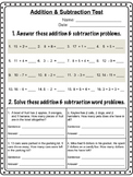 Grade 2 Addition & Subtraction Test