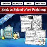 Grade 2 Addition & Subtraction Word Problems For Back to S