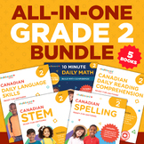 Grade 2 All-in-One Bundle: Math, Language, STEM, Spelling,