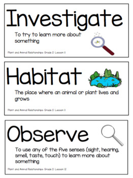 Preview of Grade 2 Amplify Science Vocabulary & Ch. Question Bundle (ALL 3 UNITS!)