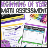 Grade 2: Beginning of Year Math Pre Assessment