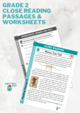 Grade 2 Close Read: Dinosaur Bones + Worksheet