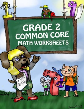 Preview of Grade 2 Common Core Math Worksheets: Measurement and Data 2.MD 1-3 #1