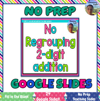 Preview of Grade 2 Digital Google 2 Digit Addition