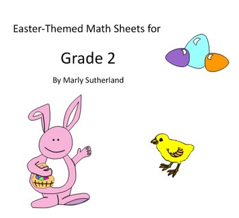 Preview of Grade 2 Easter Math Sheets