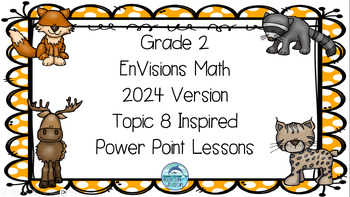 Preview of EnVisions Math 2024 Grade 2 Topic 8 Inspired Power Point Lessons