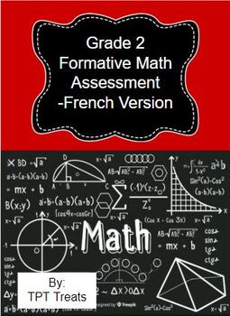 Preview of Grade 2 Formative Math Assessment - French Version