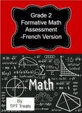 Grade 2 Formative Math Assessment - French Version