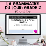 Grade 2: French Grammar Activities for Google Slides | February
