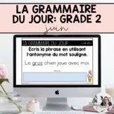Grade 2: French Grammar Activities for Google Slides | June