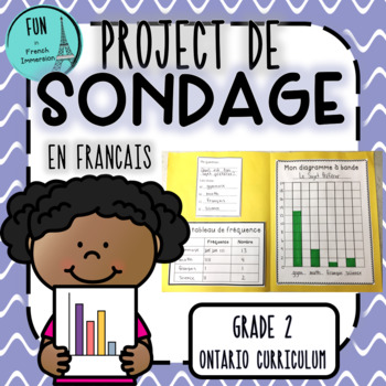Preview of Grade 2 French - Projet de Sondage