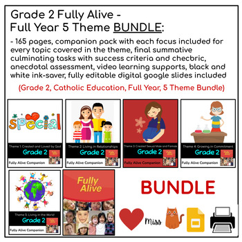 Preview of Grade 2 Full Year Fully Alive All Themes Complete BUNDLE - Ontario
