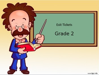 Preview of Grade 2: Go Math: Exit Ticket Questions