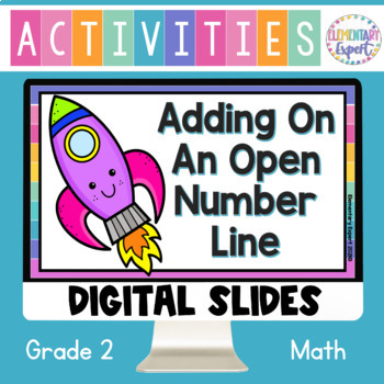 Preview of Grade 2 Google Digital Resources Open Number Line Practice Activities 
