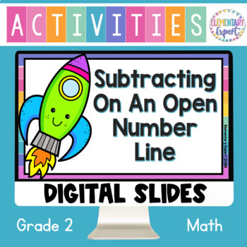 Preview of Grade 2 Google Digital Resources Subtraction Open Number Line 