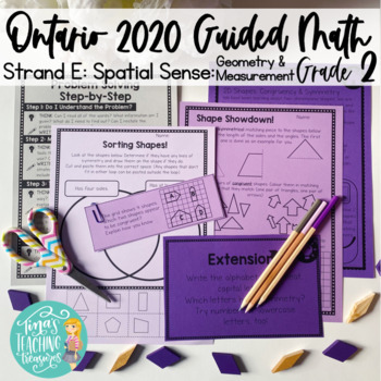 Preview of Spatial Sense Grade 2 Ontario 2020 Math Geometry, Measurement, Location, Time
