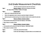 Grade 2 Hands on measurement checklist