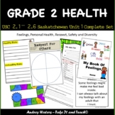 Grade 2 Health Saskatchewan Unit 1 Complete Set
