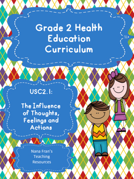 Preview of Grade 2 Health: Unit 1: The Influence of Thoughts, Feelings and Actions