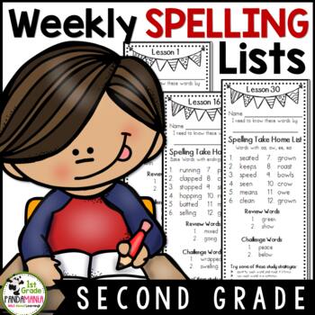Journeys 2nd Grade Spelling Lists (Weekly) aligned with HMH Journeys