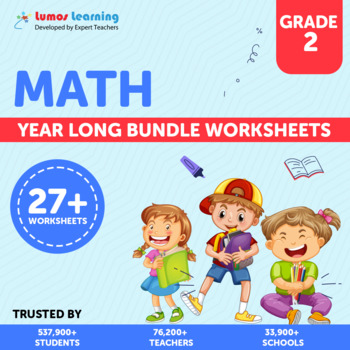 Preview of Grade 2 Math - 27+ Standard Aligned Printable Worksheets - Math Skills Mastery