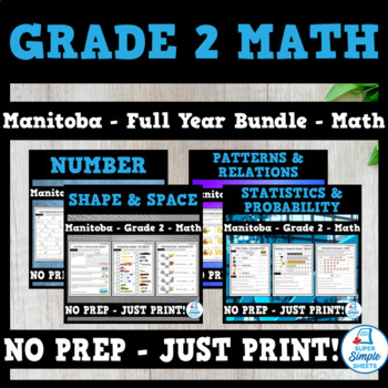 Preview of Grade 2 - Manitoba Math - Full Year Bundle