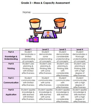 grade 3 mass capacity quiz by leanne howse teachers pay teachers