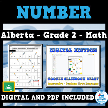 Preview of Grade 2 Math - Alberta - Number (Number Sense) NEW 2022 Curriculum