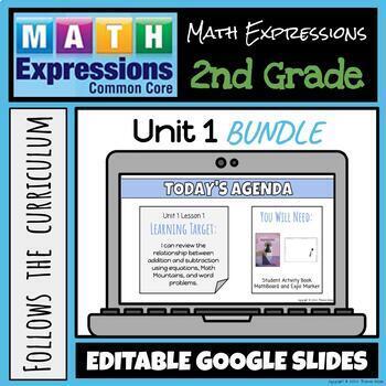 Preview of Grade 2 Math Expressions (2018) Unit 1 BUNDLE