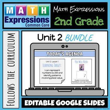 Preview of Grade 2 Math Expressions (2018) Unit 2 BUNDLE