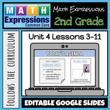 Preview of Grade 2 Math Expressions (2018) Unit 4: Lessons 3-11