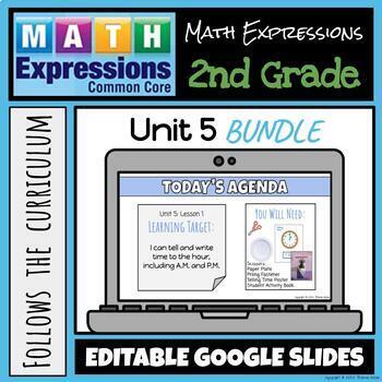 Preview of Grade 2 Math Expressions (2018) Unit 5 BUNDLE
